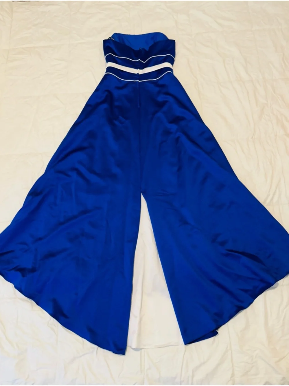 Alfred Angelo Royal Blue Strapless Formal Dress – Size 12 (Runs Small).